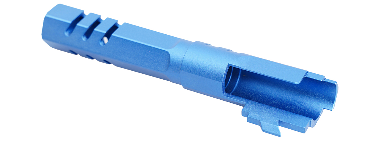 Atlas Custom Works 4.3 Inch Aluminum Hex Outer Barrel for TM Hicapa M11 CW GBBP (Blue)