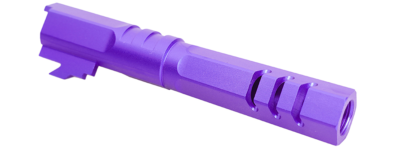 Atlas Custom Works 4.3 Inch Aluminum Hex Outer Barrel for TM Hicapa M11 CW GBBP (Purple) - Click Image to Close