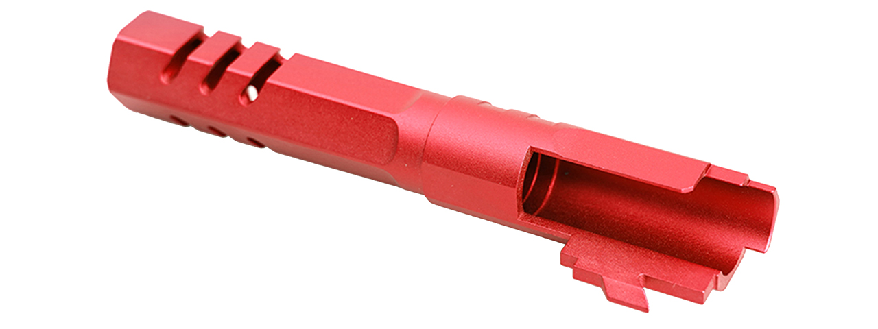Atlas Custom Works 4.3 Inch Aluminum Hex Outer Barrel for TM Hicapa M11 CW GBBP (Red) - Click Image to Close