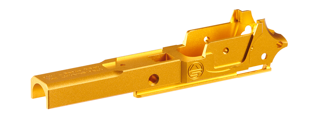 Atlas Custom Works Tokyo Marui Hi Capa GBB 3.9 Type 2 SV Aluminum Frame - (Gold) - Click Image to Close