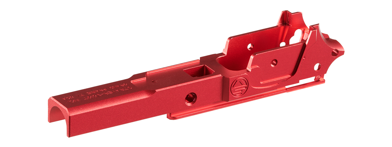 Atlas Custom Works Tokyo Marui Hi Capa GBB 3.9 Type 2 SV Aluminum Frame - (Red) - Click Image to Close