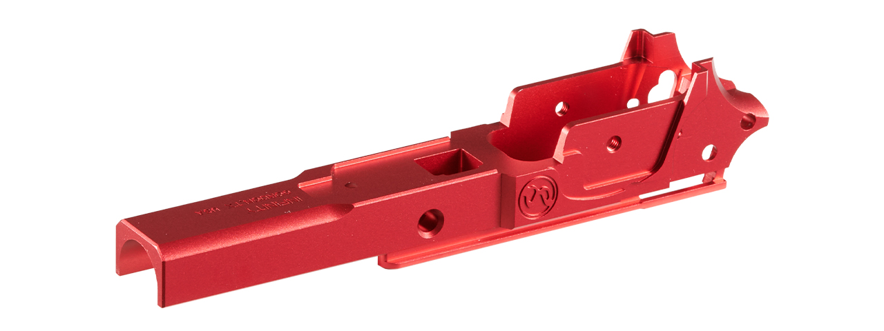 Atlas Custom Works Tokyo Marui Hi Capa GBB 3.9 Type 2 Infinity Aluminum Frame - (Red) - Click Image to Close