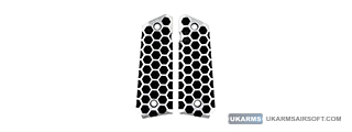 Atlas Custom Works Aluminum Grip Panel for 1911 Series Pistols (Two Tone/Honeycomb)