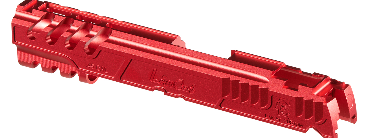 Atlas Custom Works LimCat "SpeedCat" Aluminum Slide for 5.1 TM Hicapa/1911 GBB - (Red)