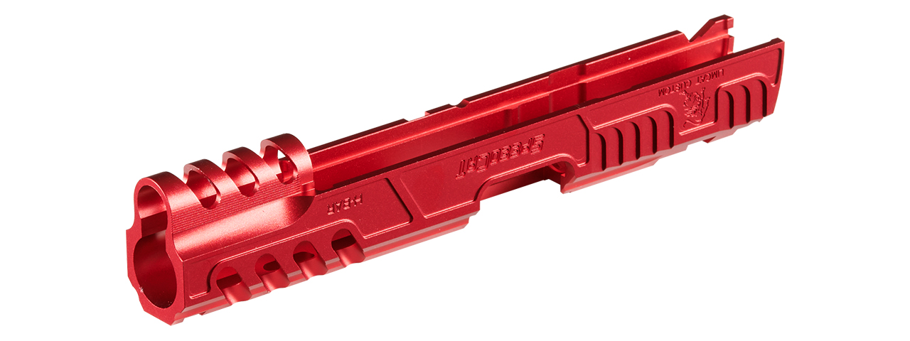 Atlas Custom Works LimCat "SpeedCat" Aluminum Slide for 5.1 TM Hicapa/1911 GBB - (Red) - Click Image to Close