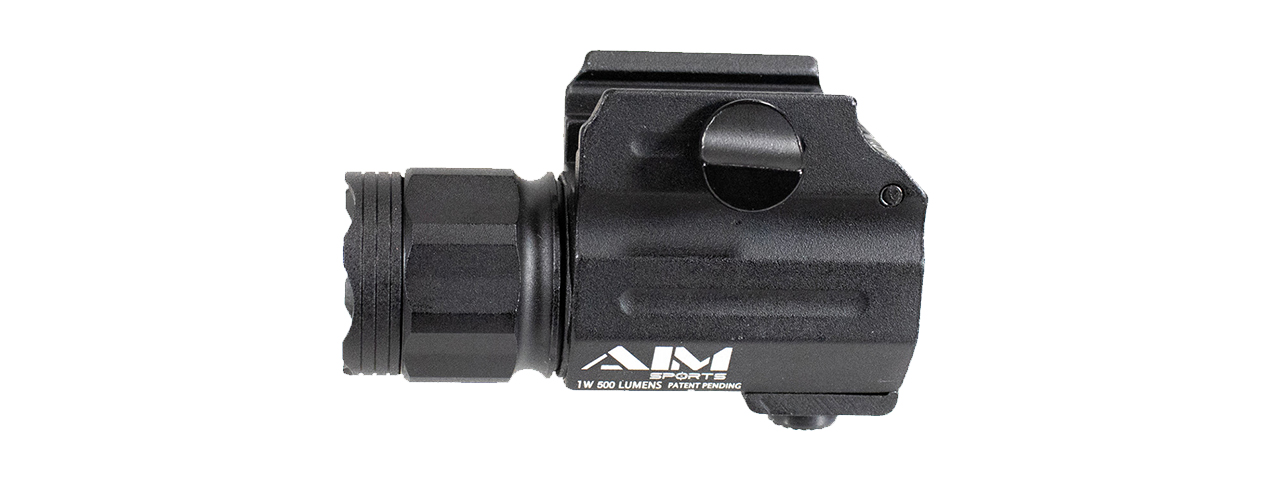 AIM Sports Compact 500 Lumen Weapon Light w/ QRM Color Lense Filters - Click Image to Close