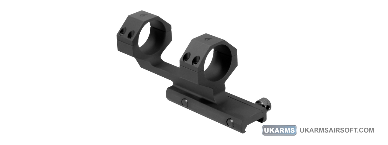 AIM Sports 30mm 1.5" Cantilever Scope Mount (Color: Black) - Click Image to Close
