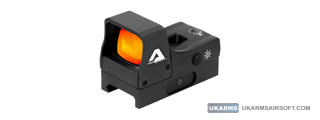 AIM Sports 1x27 Compact Red Dot Sight with Push Button Activation (Color: Black)