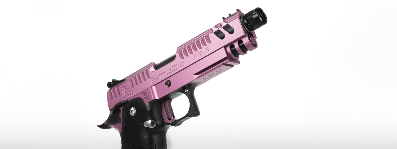 Airsoft Masterpiece EDGE LimCat "BattleCat" Tokyo Marui Hi Capa GBB 3.9 Aluminum Frame - (Pink)