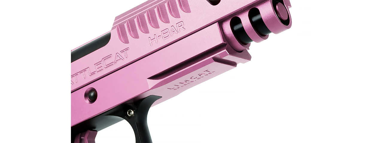 Airsoft Masterpiece EDGE LimCat "BattleCat" Tokyo Marui Hi Capa GBB 3.9 Aluminum Frame - (Pink)