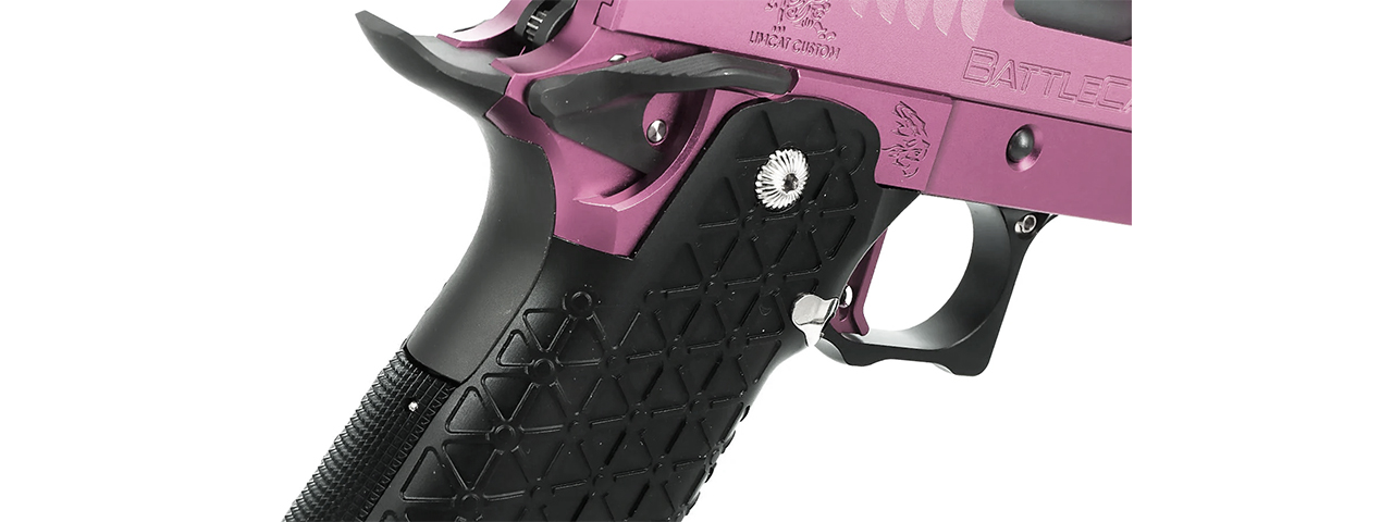 Airsoft Masterpiece EDGE LimCat "BattleCat" Tokyo Marui Hi Capa GBB 3.9 Aluminum Frame - (Pink)