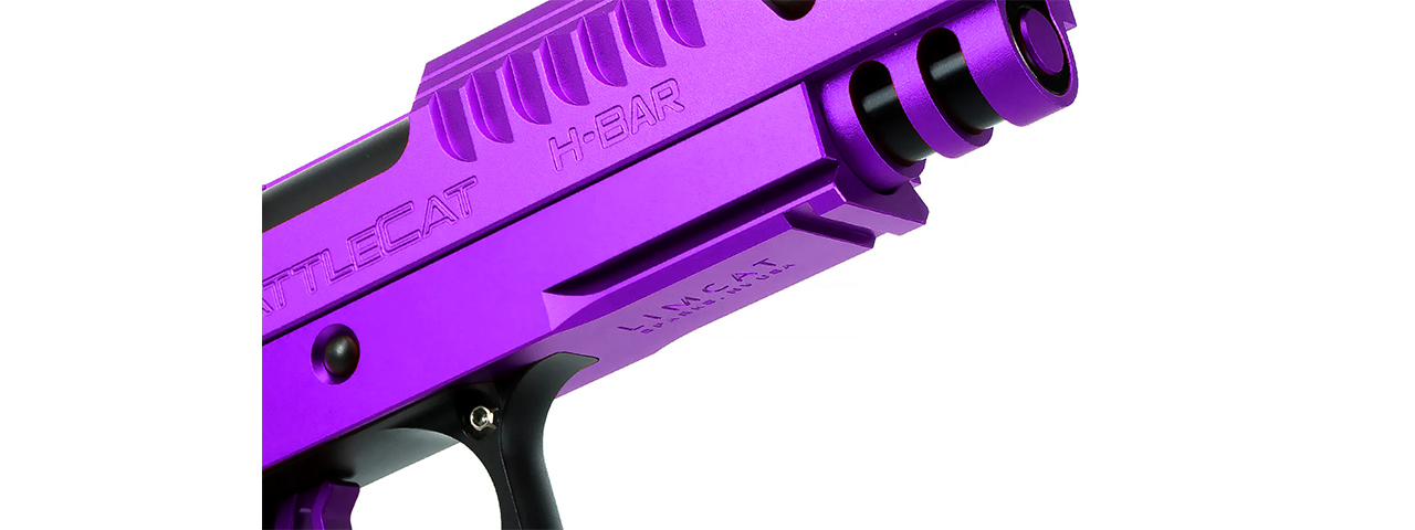 Airsoft Masterpiece EDGE LimCat "BattleCat" Tokyo Marui Hi Capa GBB 3.9 Aluminum Frame - (Purple)