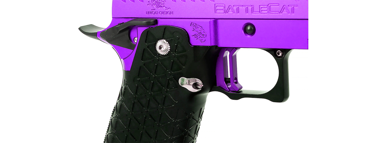 Airsoft Masterpiece EDGE LimCat "BattleCat" Tokyo Marui Hi Capa GBB 3.9 Aluminum Frame - (Purple)