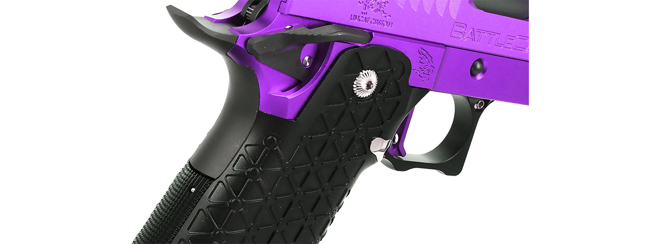 Airsoft Masterpiece EDGE LimCat "BattleCat" Tokyo Marui Hi Capa GBB 3.9 Aluminum Frame - (Purple)