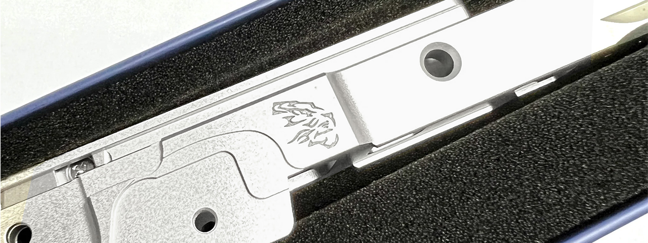 Airsoft Masterpiece EDGE LimCat "BattleCat" Tokyo Marui Hi Capa GBB 3.9 Aluminum Frame - (Silver)