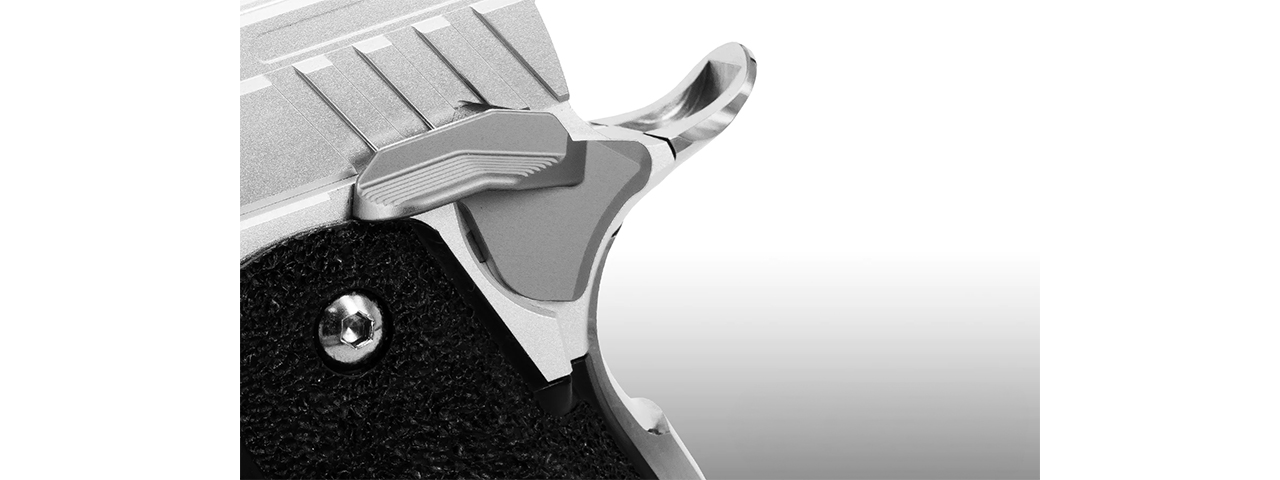 Airsoft Masterpiece Edge "ALBATROSS" Aluminum Ambi Thumb Safeties for Hi Capa - (Grey)