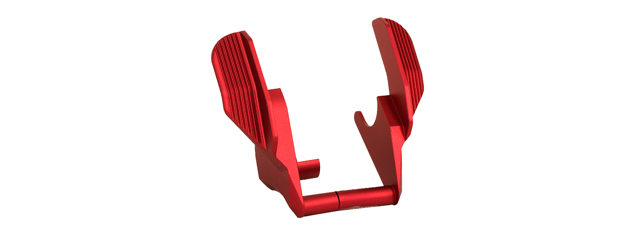 Airsoft Masterpiece Edge "ALBATROSS" Aluminum Ambi Thumb Safeties for Hi Capa (Red)