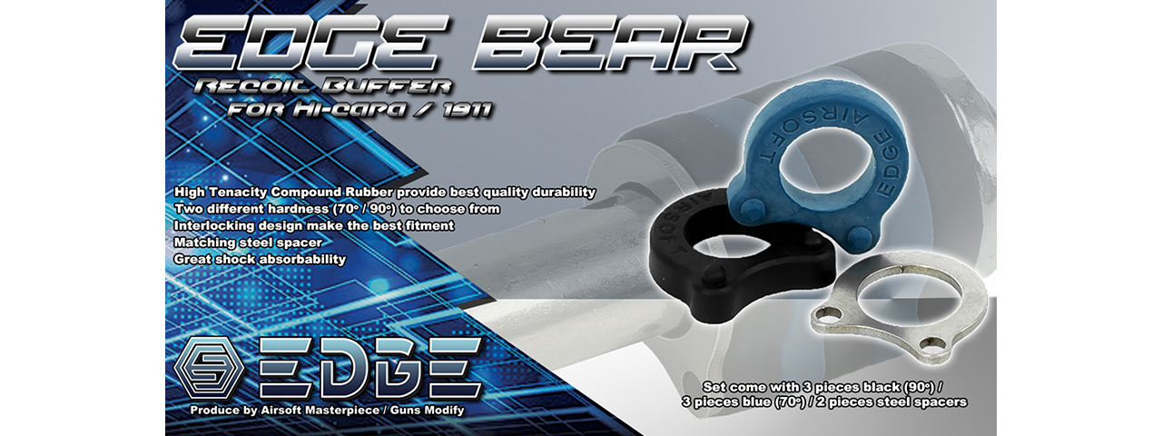 Airsoft Masterpiece Edge Custom "BEAR" Recoil Buffers for Hi Capas