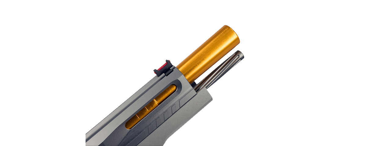 Airsoft Masterpiece Edge Custom "Twister" Guide Rod for 5.1 Hi Capas - Grey - Click Image to Close