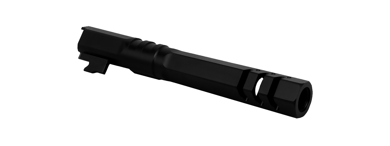 Airsoft Masterpiece Edge "HEXA" Stainless Steel Outer Barrel for 5.1 Hi Capa (Matte Black)