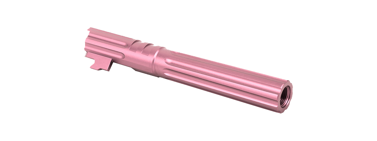 Airsoft Masterpiece Edge "WARP" Aluminum Outer Barrel for 5.1 Hi Capa (Pink)