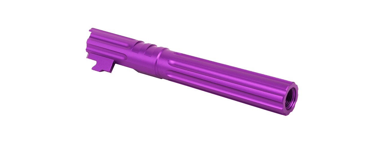 Airsoft Masterpiece Edge "WARP" Aluminum Outer Barrel for 5.1 Hi Capa (Purple)
