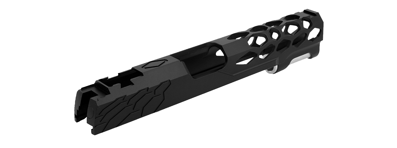 Airsoft Masterpiece Edge "SHIELD" Aluminum Slide for 5.1 Hi Capa (Black) - Click Image to Close