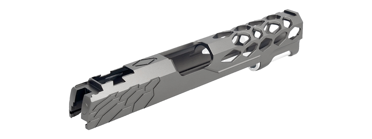 Airsoft Masterpiece Edge "SHIELD" Aluminum Slide for 5.1 Hi Capa (Gray) - Click Image to Close