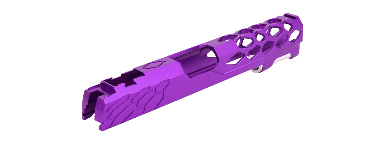 Airsoft Masterpiece Edge "SHIELD" Aluminum Slide for 5.1 Hi Capa (Purple) - Click Image to Close