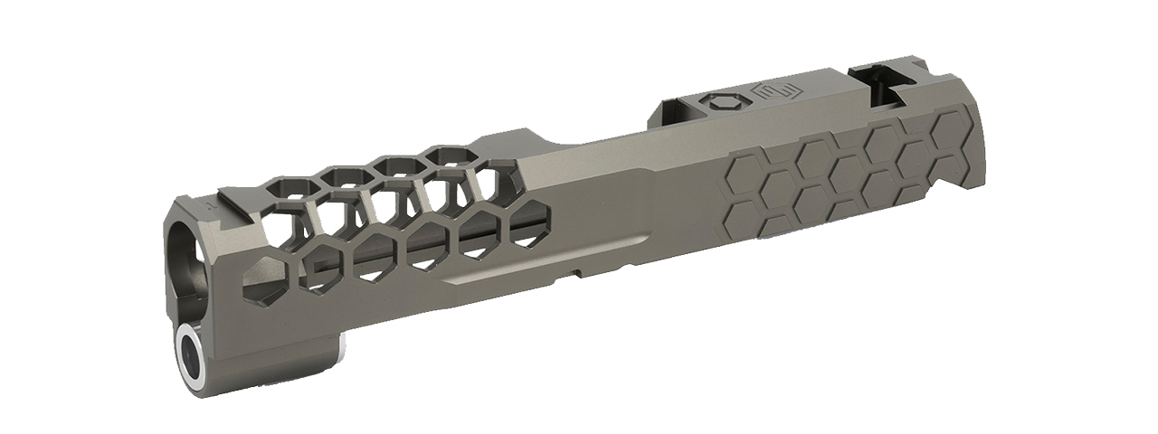 Airsoft Masterpiece Edge "HIVE" Aluminum Slide for 4.3 Hi Capa (Gray)