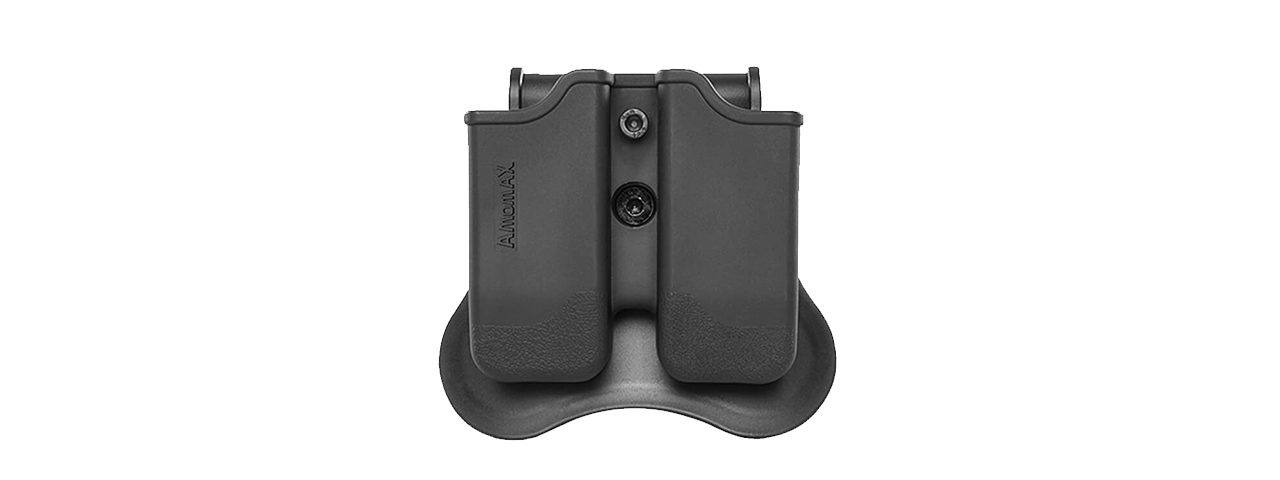 Amomax Double Magazine Pouch for Beretta 92 (Black)
