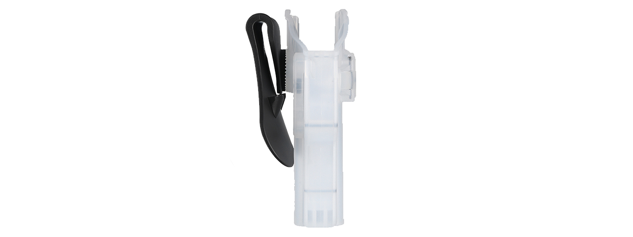 Amomax Q.R. Universal Polymer Paddle Holster (Frosted Clear White) - Click Image to Close