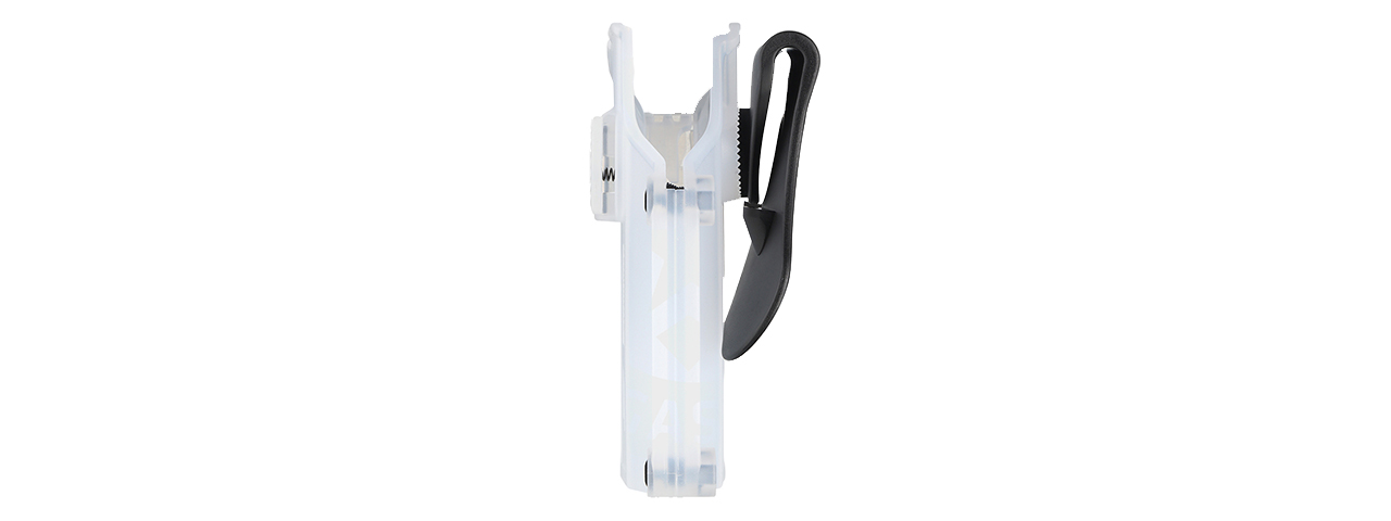 Amomax Q.R. Universal Polymer Paddle Holster (Frosted Clear White) - Click Image to Close