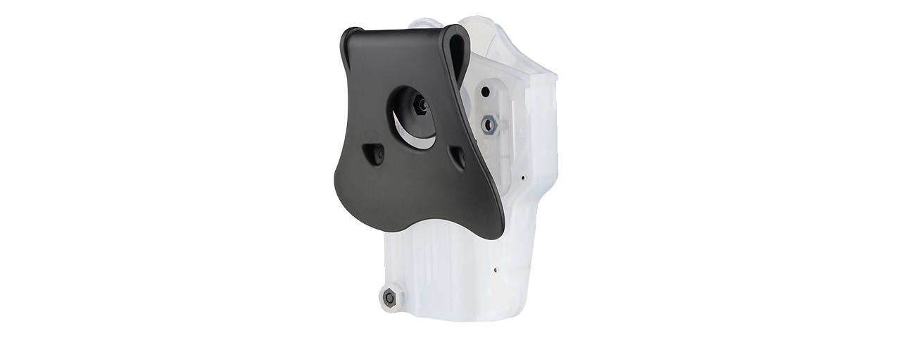 Amomax Q.R. Universal Polymer Paddle Holster (Frosted Clear White)