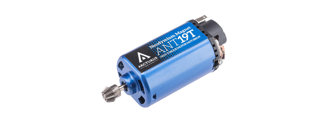 Arcturus High Torque Neodymium Motor w/ MIM Pinion Gear (Short/ 19 TPA)