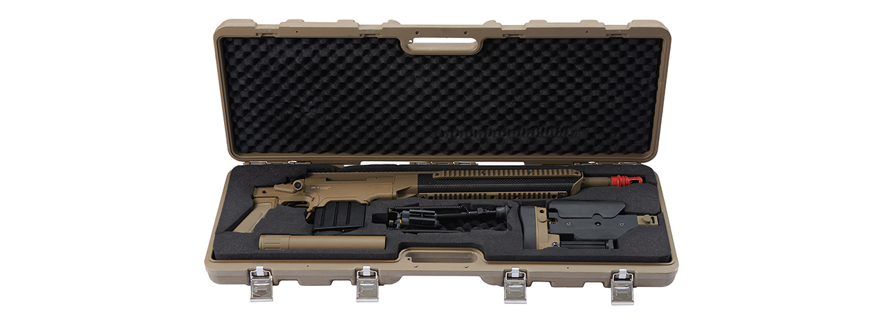 ASG APO Ashbury ASW338LM Spring Bolt Action Sniper Airsoft Rifle (Tan)