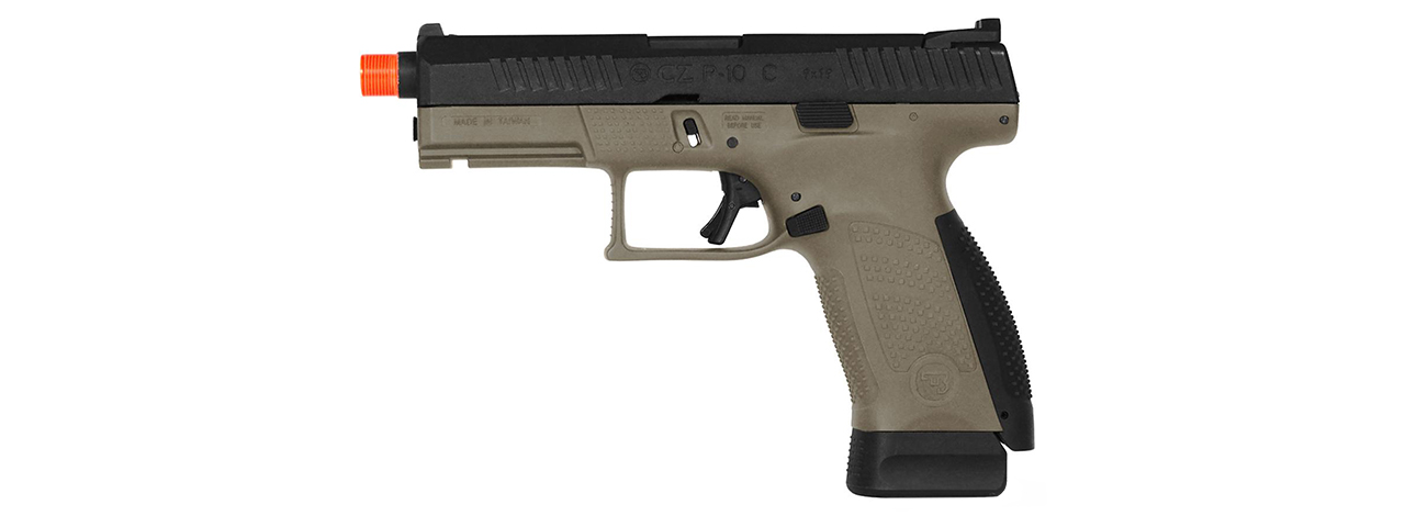 CZ P-10C CO2 Airsoft Pistol, Optic Ready, Outer Threaded Barrel - Black