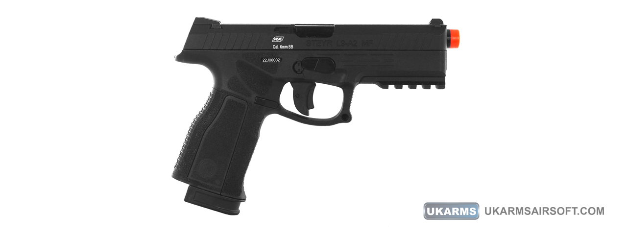 ASG Steyr L9-A2 MF Airsoft Gas Blowback Airsoft Pistol (Color: Black) - Click Image to Close