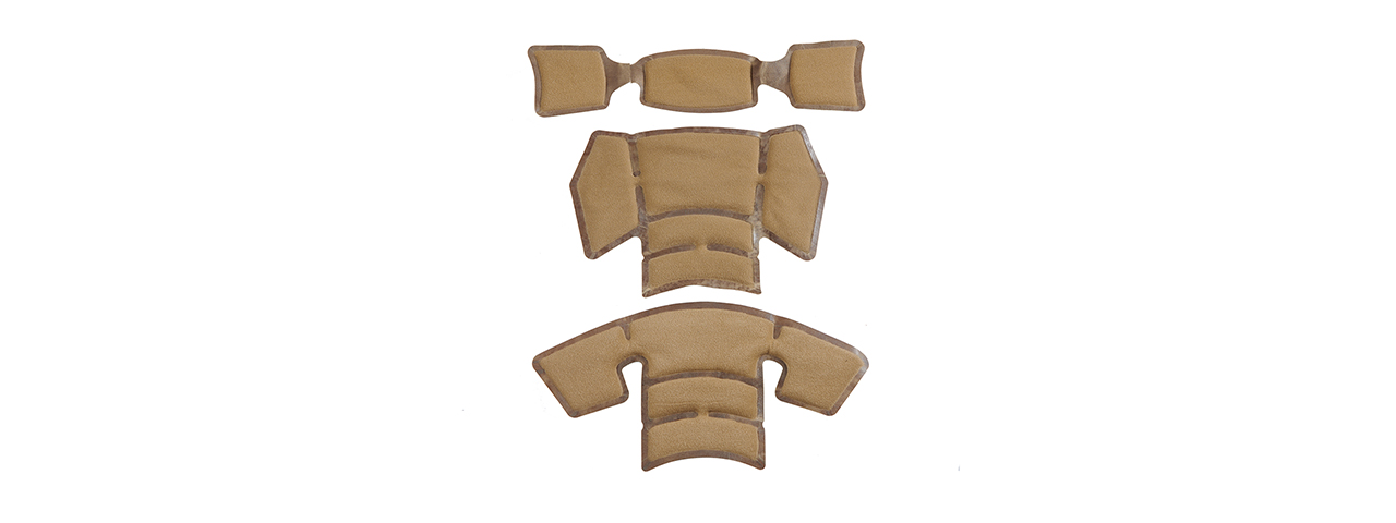 FMA Labs EX Ballistic Helmet Pads - Tan - Click Image to Close