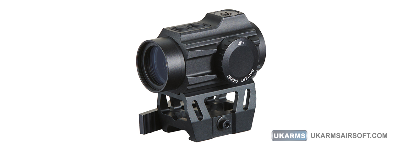 Lancer Tactical 1X25 2 MOA Red/Green Dot Sight w/ QD Riser Mount