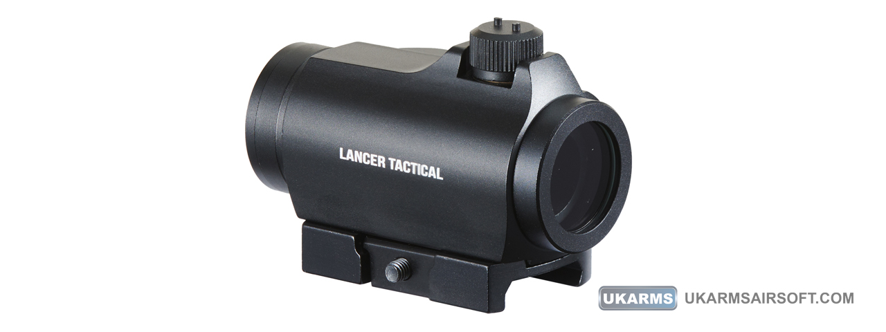 Lancer Tactical Micro Reflex Red Dot Sight (Color: Black) - Click Image to Close