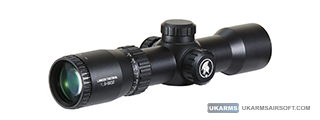 Lancer Tactical 1.5-5x32 Rifle Scope with Mounts (Color: Black)