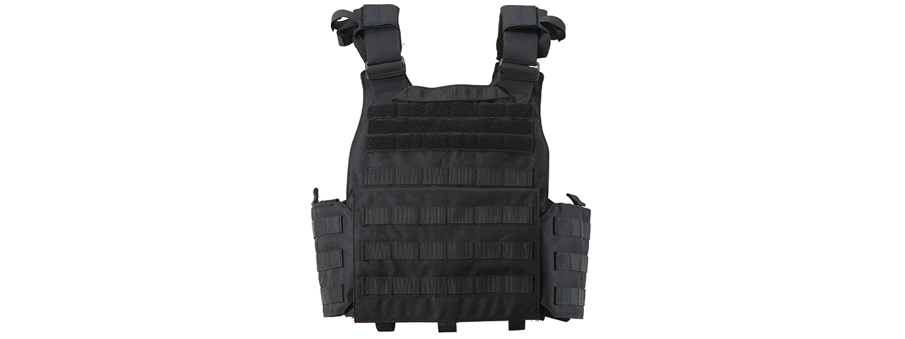 Lancer Tactical Quick Release Medium Plate Carrier (Black) - Click Image to Close