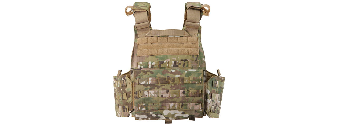 Lancer Tactical Quick Release Medium Plate Carrier (CAMO) - Click Image to Close