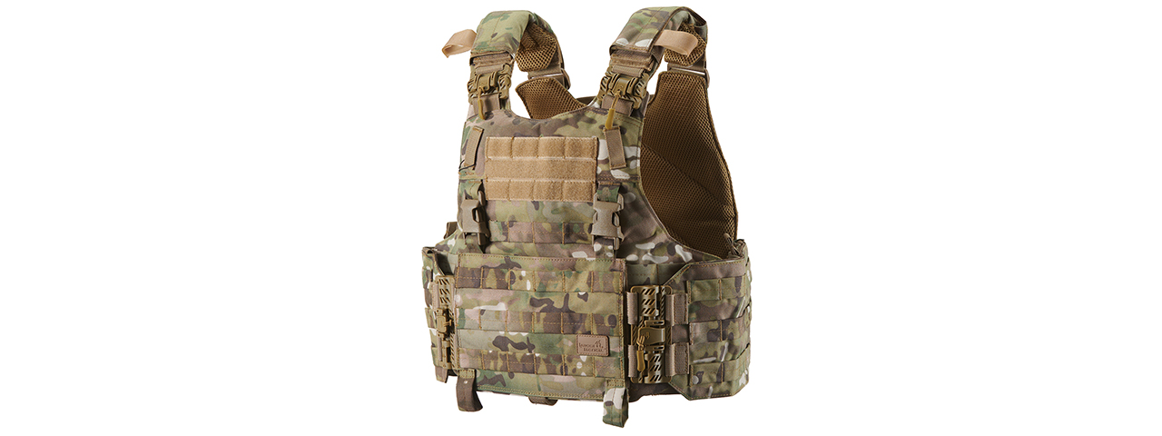 Lancer Tactical Quick Release Medium Plate Carrier (CAMO) - Click Image to Close