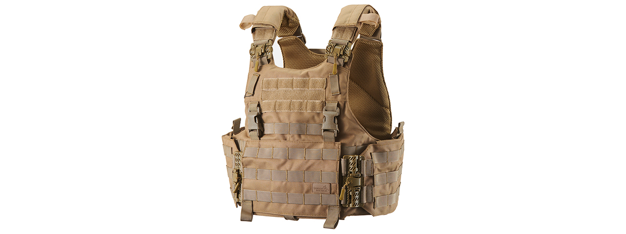 Lancer Tactical Quick Release Medium Plate Carrier (Khaki)