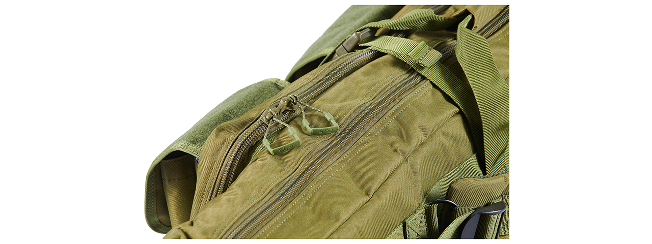 Lancer Tactical 1000D Nylon 42" Double Rifle Bag - OD Green - Click Image to Close