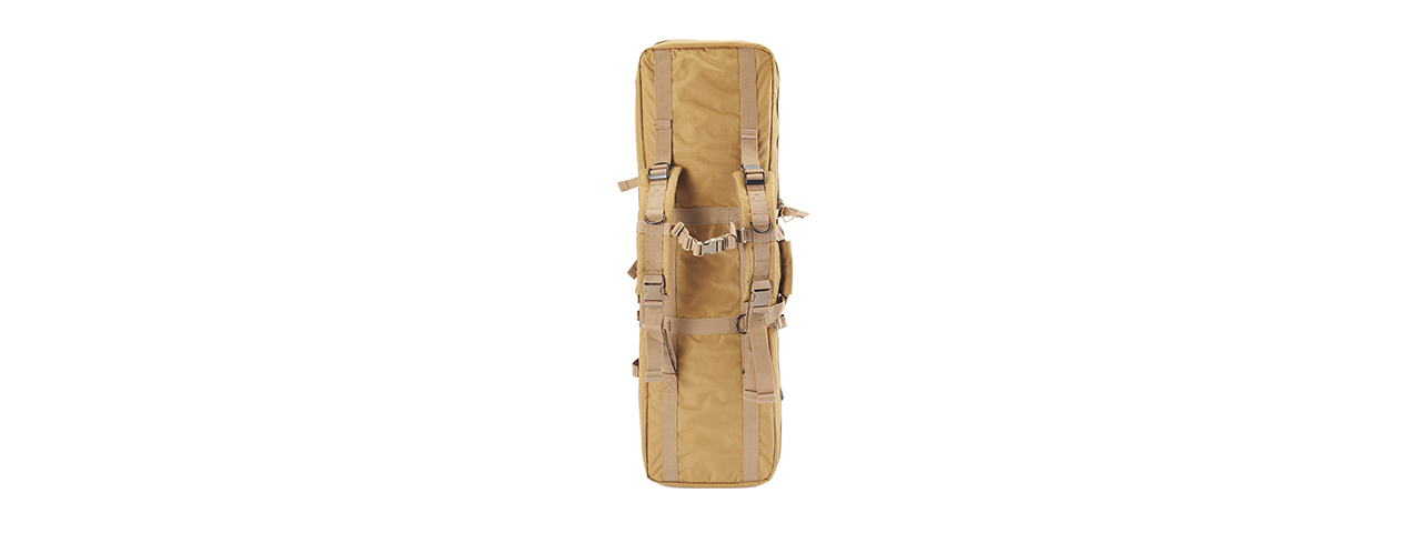 Lancer Tactical 1000D Nylon 42" Double Rifle Bag - Tan - Click Image to Close