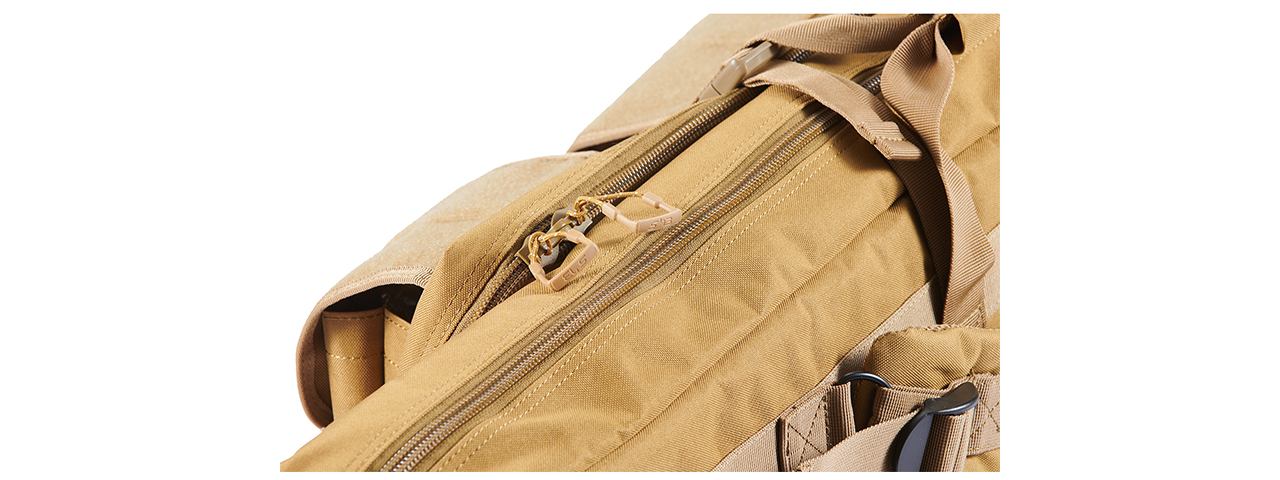 Lancer Tactical 1000D Nylon 42" Double Rifle Bag - Tan