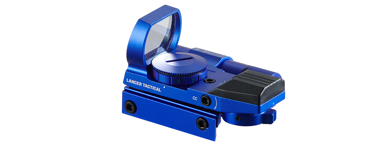 Lancer Tactical Red / Green Dot Reflex Sight and Laser (Color: Blue) - Click Image to Close